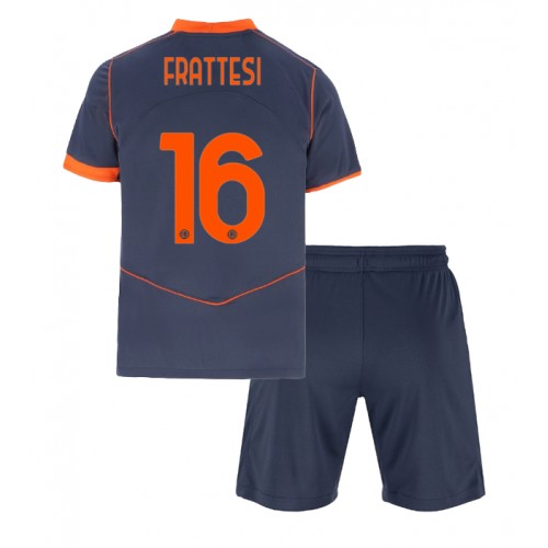 Inter Milan Davide Frattesi #16 Replika babykläder Tredjeställ Barn 2025-26 Kortärmad (+ korta byxor)